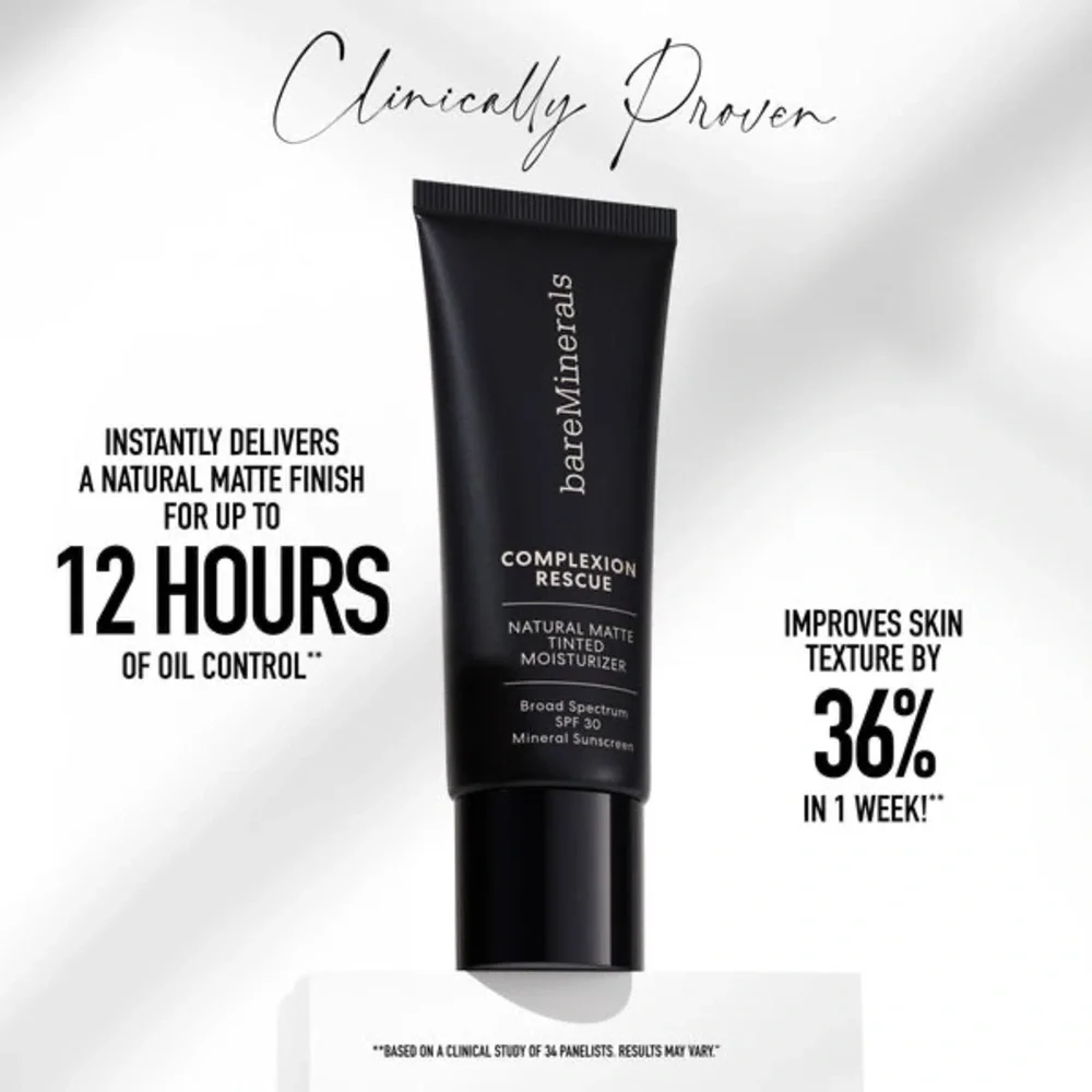 bareMinerals Complexion Rescue Natural Matte Tinted Moisturizer 7.5 Dune NEW